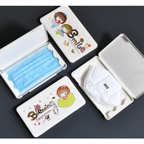 Cartoon Mask Box Mask protection Storage Box Small Portable Artifact Waterproof Adult Children Mask Temporary Storage Box