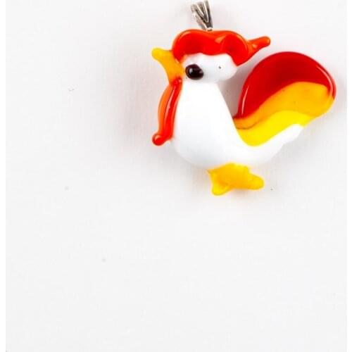 Murano Glass Cock Pendant