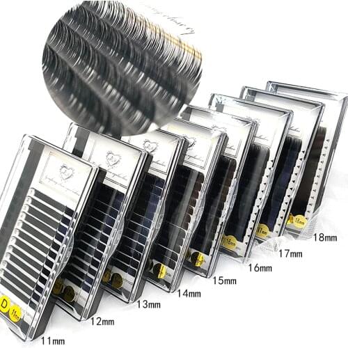 NEW 10boxes Russian Volume Eyelash Extension C D Curl 8-18mm Silk Cilios Mink Lashes Wholesale Price Private Packages Lashes
