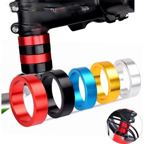 2PCS10mm Aluminum Bicycle Headphone Front Fork Washer Mountain Bike Washer Washer Ring Bicycle Handlebar Hollow Adjusting Washer