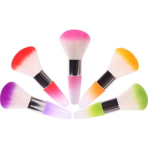 Pro Nail Art Dust Remover Nail Brush Makeup Nail Tools Cleaner Acrylic UV Gel Rhinestones Makeup Brush Tool