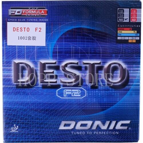 DONIC F2 DESTO Table Tennis Rubber Quick Attack Loop pimples in with sponge ping pong tenis de mesa