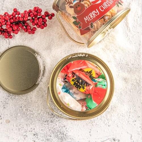Christmas Goods Gifts for the New Year Christmas Gift Box Candies and Sweets Cookie Candy Jar Eco Friendly