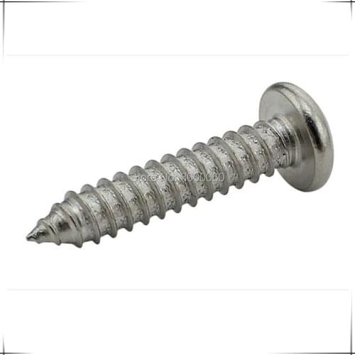 M2.2 Stainless Steel 304 DIN7981 Cross Recessed Pan Head Self Tapping Screws 1000pcs/Lot