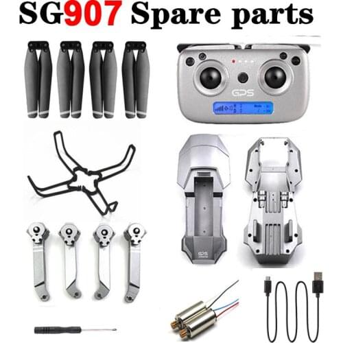 SG907 Folding GPS Drone Full Set Spare Part Motor Propeller Blade Guard Arm Body Shell USB Charger Storage Bag Transmitter Etc