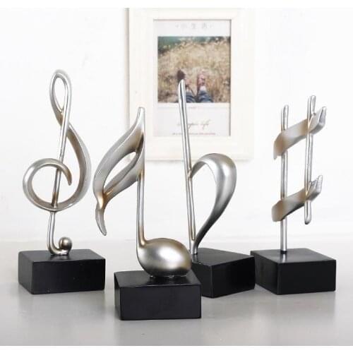 Modern Nordic minimalist white music symbol statue/Sculptures/Music Score Decoration/Home Furnishing Study Piano Club Decoration