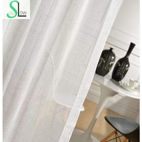 Special offer White Tulle Curtains Pastoral French Window Sheer Modern Curtain Living Room Tulle Bedroom Cortinas Kitchen
