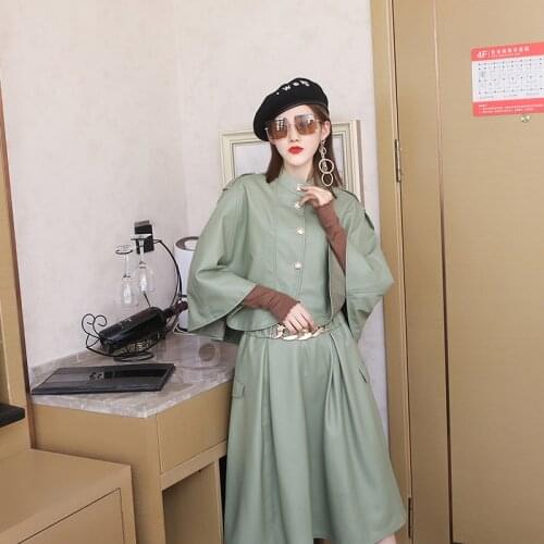 High Quality Fashion Cloak Tops Woman Genuine Sheepskin Leather Coat Female Real Leather Jackets Women Jaqueta De Couro Zjt2567