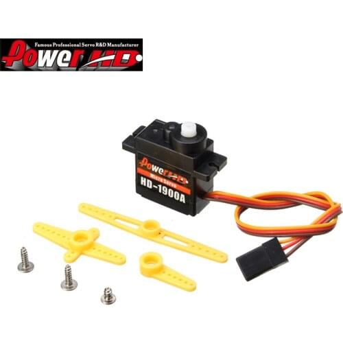 Power HD HD-1900A 4.8-6.0V 1.5kg Mini Size High Speed Analog Micro Servo (Compatible With FUTABA/JR) For RC Airplanes helicopter
