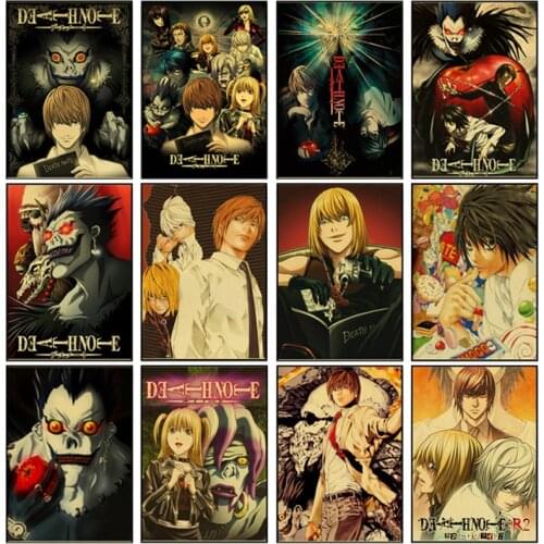 Japanese anime "Death Note" canvas painting anime character series art posters and prints decorate the home childrens room
