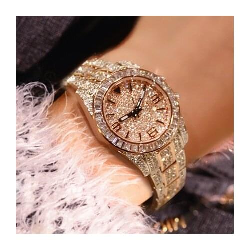 Austrian crystal fashion brand new 2019 luxury womens diamond watches womens dress watches ladies quartz watches drop ship