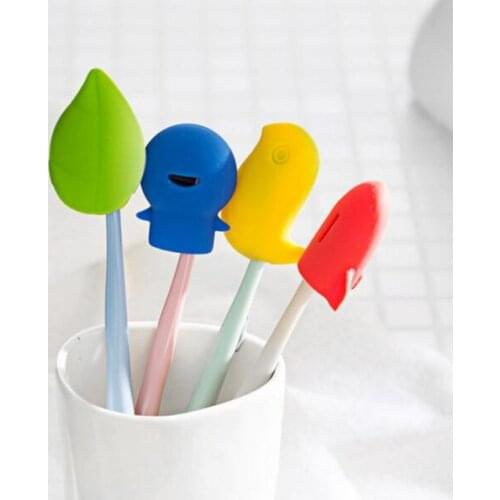 1 pc Cute Cartoon Toothbrush Head Cleaner Cover Portable Mini Travel Camping Protect Hotel Bathroom