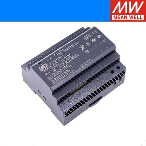 12V 15V 24V 48V MEAN WELL 150W 11.3A 9.5A 6.2A 3.2A Industrial DIN Rail Power Supply HDR-150-5 HDR-150-12 HDR-150-15 HDR-150-24