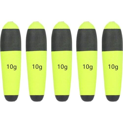 5Pcs Portable Buoyancy EVA Foam Fishing Float Led Inline Bobbers Floating Cat Fish Pike Camping Fishing Equipment 10-60g