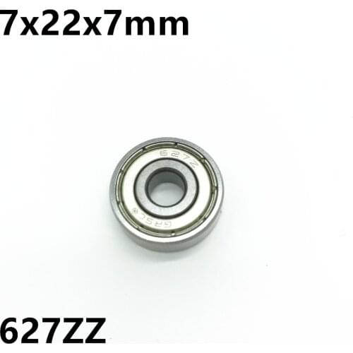 50Pcs 627ZZ 627-2Z R-2270ZZ 7x22x7 mm Deep groove ball bearing Miniature bearing High quality 627Z