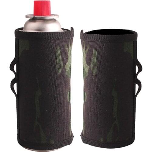 6.5x9.9cm Gas Canister Cover Protector Fuel Canister Storage Bag Outdoor Tools Camping Hiking Gas Cylinder Tank Accessories