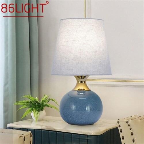 86LIGHT Touch Dimmer Table Desk Light Contemporary Ceramic Luxury Lamp Decorative for Home Bedside