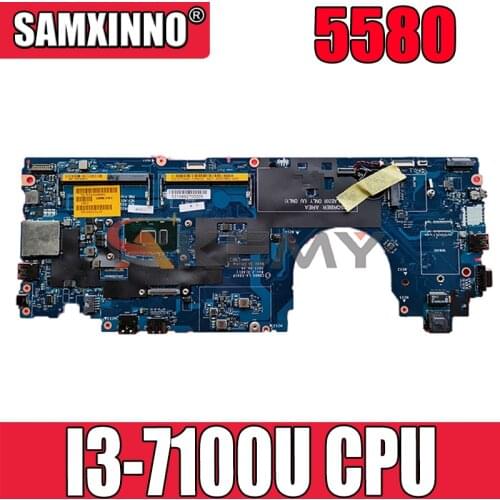Akemy BRAND NEW CDM80 LA-E091P I3-7100U FOR Dell Latitude 5580 Laptop Motherboard CN-0PF39V PF39V Mainboard NOTEBOOK PC