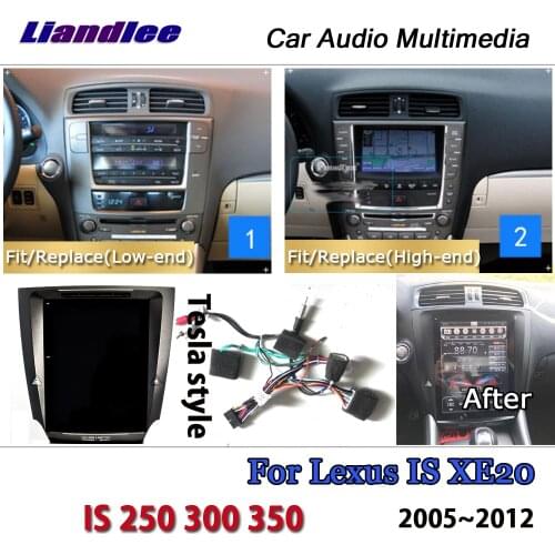 Car Multimedia Player For Lexus IS XE20/250/300/350 2005-2012 Android GPS Navigation 10.4" Tesla Vertical Screen