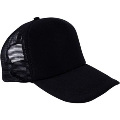 Black Mens Unisex Ladies Women Baseball Mesh Cap Rapper Trucker Snapback Hat Factory wholesale fast sent Low price