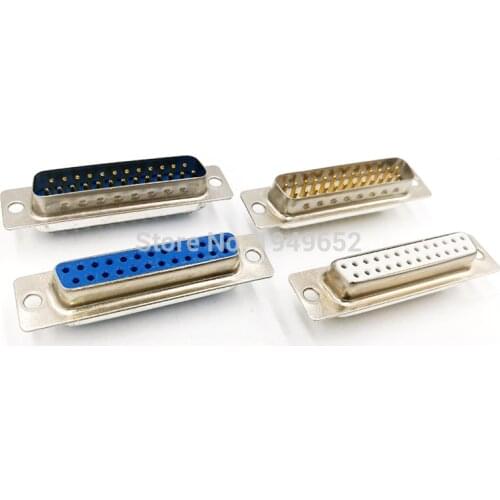 DB25 core data cable connector plug VGA Plug connector 2 row 25pin port socket female Male adapter DP25
