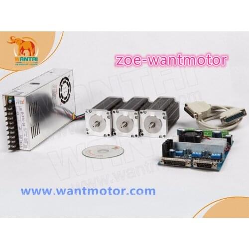 Cheap price!Wantai CNC Nema 23 Stepper Motor 57BYGH603 1A 290oz-in+3 Axis Driver Board TB6560 Foam Laser Mill Engraver Kit
