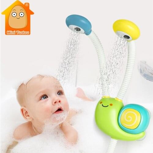 Baby Bath Toy Electric Spray Water Faucet Shower Bathtub Bathroom Swimming Pool Suction Cup Game Educational Gift For Boy Girl