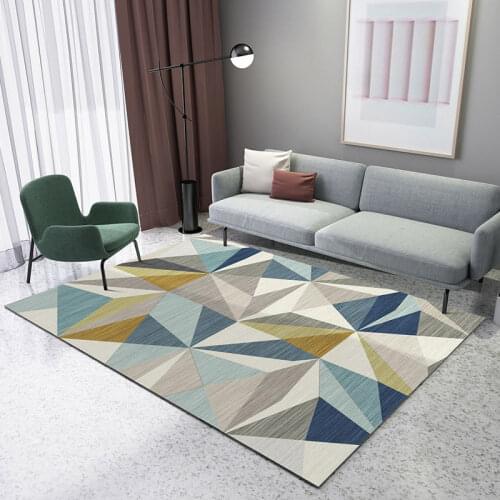 Nordic geometric floor mats, modern coffee table mats, childrens play mats, living room, household bathroom door mats, can be s