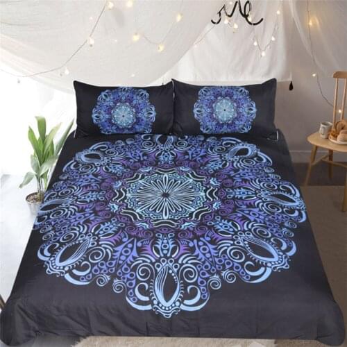 Bohemian Bedding Sets Mandala Printing Boho Queen King Size Duvet Cover Set