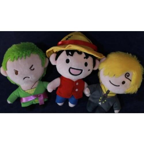 Cosmile Anime One Piece Monkey D. Luffy Zoro Sanji plush doll toy Keychain pendant strap limited cosplay christmas gift