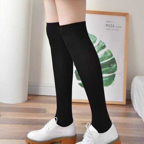 Korea style student stocks black cotton socks 1order=2pairs