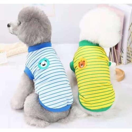 Dog Clothes for Small Dogs Cute Printed summer autumn Pets tshirt Puppy Dog Clothes Pet Cat Vest T Shirt Pug Apparel Costumes