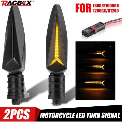 Front LED Turn Signal Amber Flowing Lamp Front Light Fit For BMW C 600 SPORT BMW S 1000 XR 2015 BMW R 1200 GS