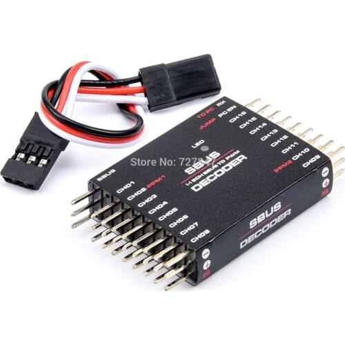 SBUS to PWM PPM Decoder 16CH Supporting the PC Settings For Frsky X8R RXSR Receiver Remote Control Radio