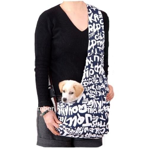 Blue Pet Dog Sling Carrier Canvas Bag Dogs Carrier Bag Pet Carriers Outdoor Storage Supplies Soft Travel Bag drop shipping