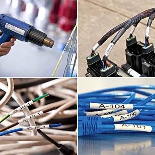 Compatible MC-750-595-WT-BK For BMP-41 BMP-51 BMP-53 PC Linked Black on White Label