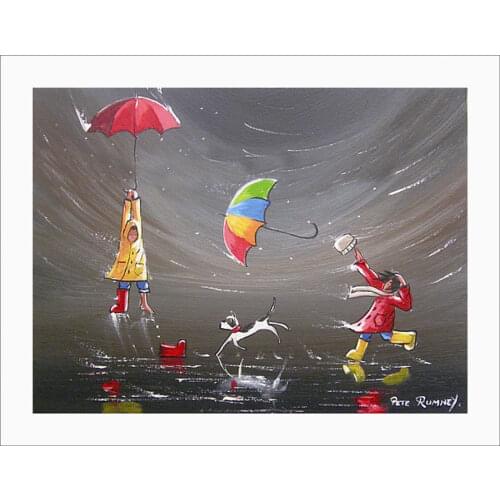 Modern Abstract Painting Windy Day Canvas Wall Art Decor Oil Painting Hand Painted High Quality Reproductions No Framed