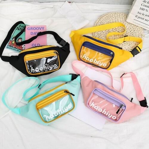 Crossbody Bags for Women 2020 New Transparent Canvas Bag Jelly Bag Fashion Trend Women Chest Bag Waist Bag Hot Sale Crossbod Bag