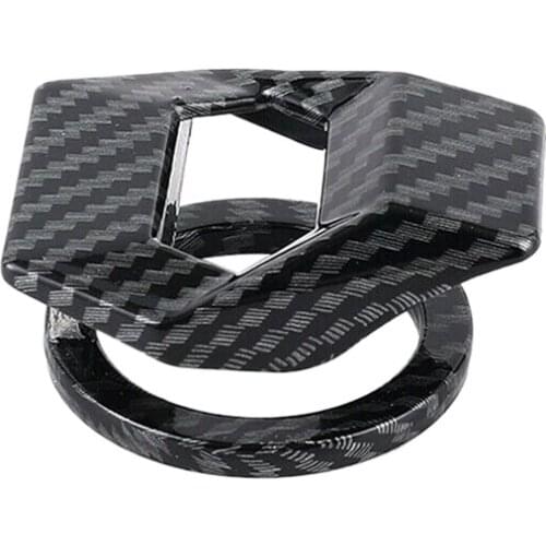 Universal Car Engine Start Stop Push Button Switch Cover Trim Sticker Decor Carbon Fiber Style