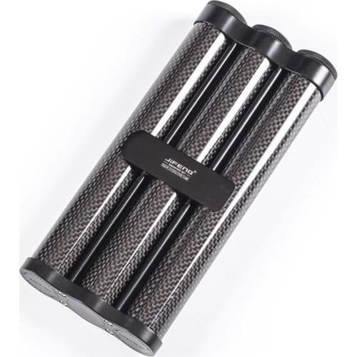 UpscaleCarbon Fiber Cigar Case Cigar Humidor Cigar Box Storage Portable Humidor Box Travel Cigar Case Tube Humidor Accessories