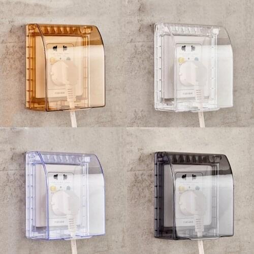 Waterproof Switch Box Wall socket waterproof box Dustproof Protective Cover Wall Socket Switch Plate Outlet Door Bell Box