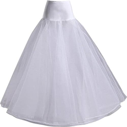 Floor Length A-line Petticoats for Women One Hoop Petticoats for Bridal Dress Underskirt Crinoline Wedding Accessories