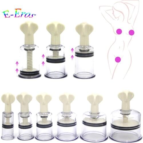 Female Breast Nipple Sucker Nipple Pussy Clitoris Massager Pump Sex Stimulator Enlarger Vibratinng Toys For Women