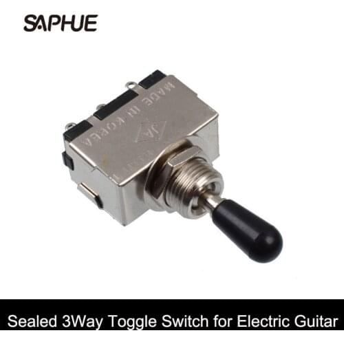 10pcs Wholesale Chrome 3 Way Toggle Switch for Electric Guitar with Black/Cream/white Tip Free shipping