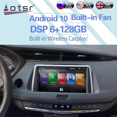 6+128GB For Cadillac XT4 Android 10 Car Radio Wireless Carplay Car Stereo WIFI BT GPS Navigation WIFI Multimedia Player