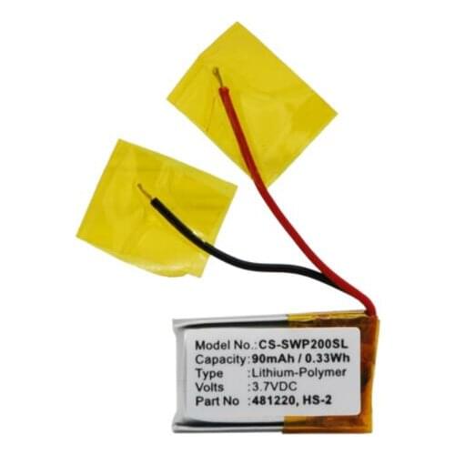Cameron sino 90mah battery for SAMSUNG WEP-200 WEP-210 WE-P301 481220 B481220 HS-2 Wireless Headset Battery