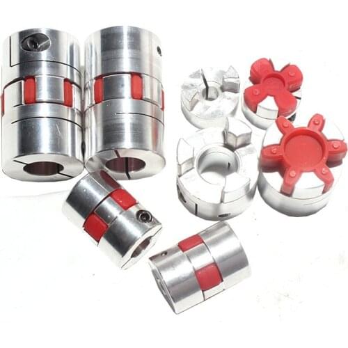 Aluminium Shaft Plum blossom Coupling Motor Connector D25L34 4mm/5mm/6mm/6.35mm/8mm/10mm/12mm Flexible shaft