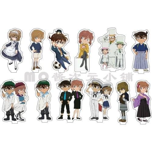 Anime Detective Conan Kudou Shinichi Haibara Ai Acrylic Figure Stand Display Model Plate Desktop Decor Cosplay Sailo Series Gift