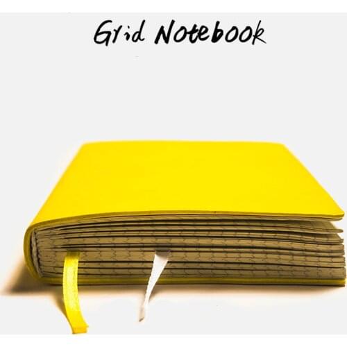 Retro Soft Pu Leather A5 A6 Grid Dot Bullet Notebook Diary Journal Thicken 80sheets Journal Agenda Planner Stationery Supplies