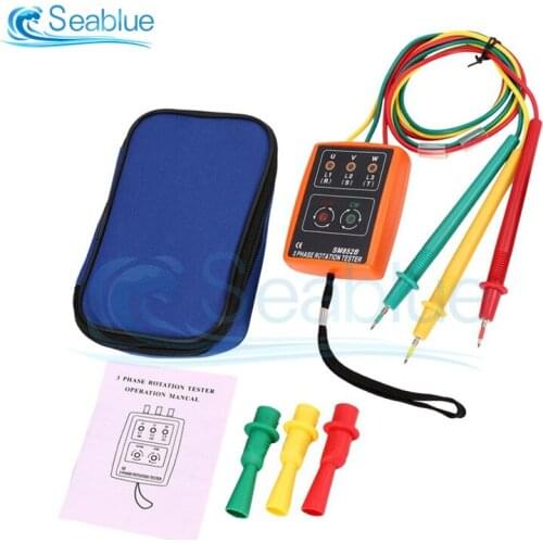SM852B Digital Phase Sequence Meter Three-phase AC Phase Sequence Meter With Buzzer And LED Display